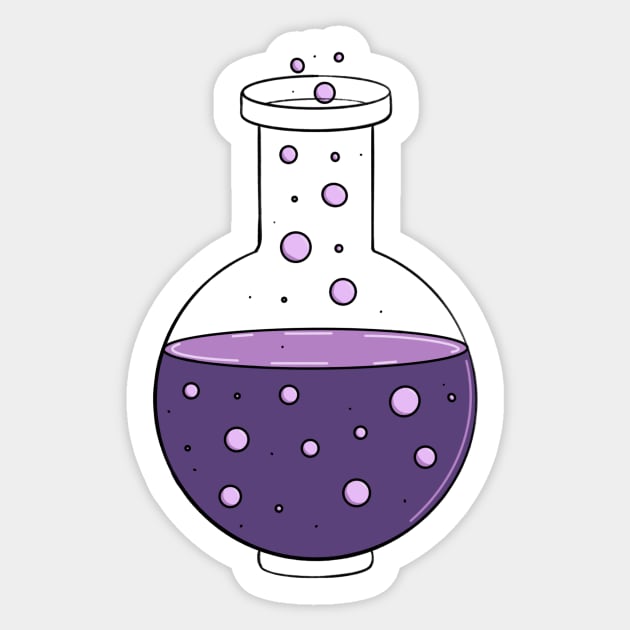 Colored Science Vial Science Sticker TeePublic